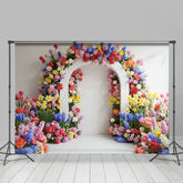 Aperturee - Aperturee Sweet Simple Floral Arch Elegant Wedding Backdrop